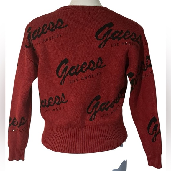 Guess Women's Bold Red Logo Sweater size S . - Picture 3 of 10